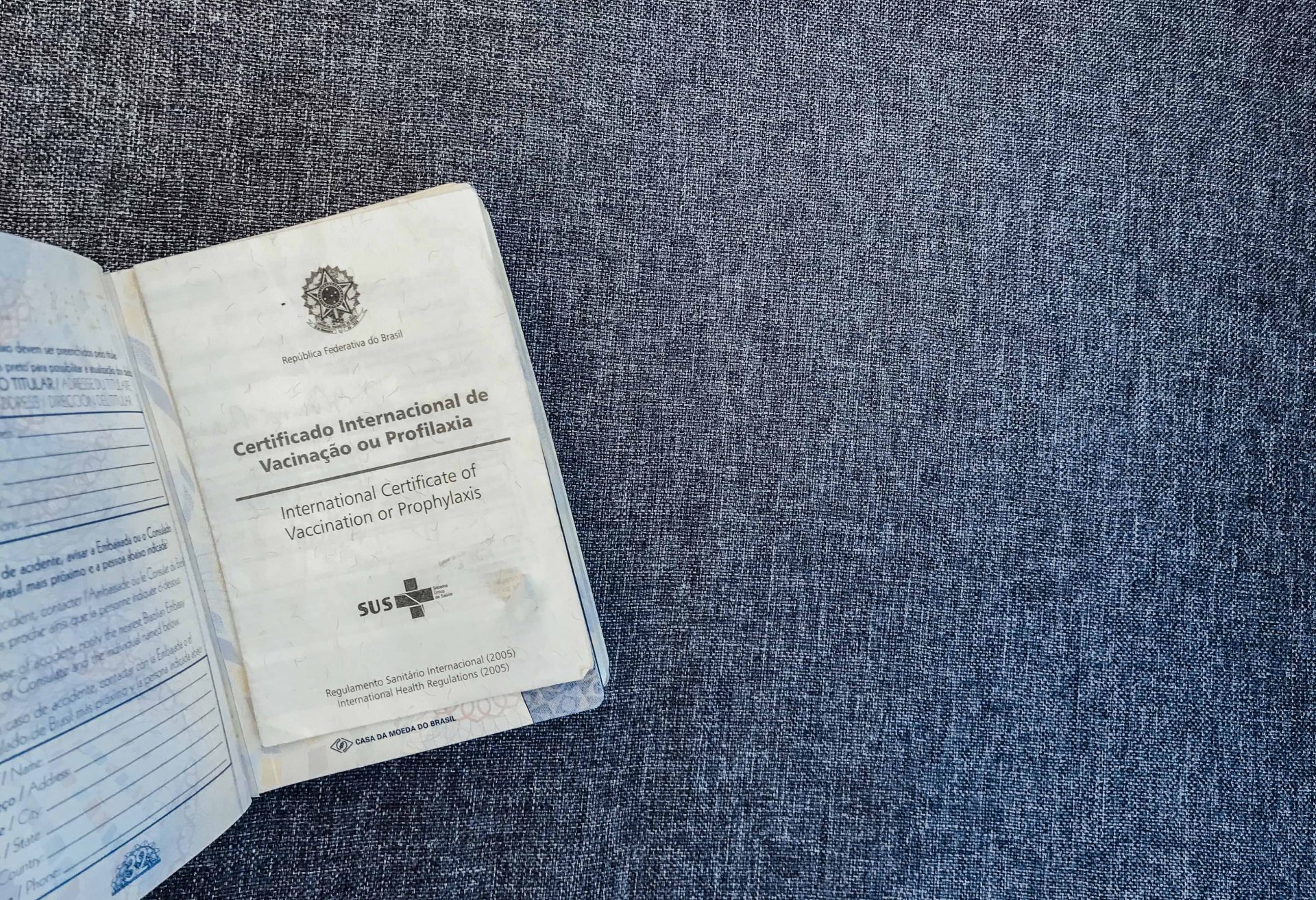 Certificado Internacional de Vacina da Febre Amarela