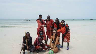 time de futebol de brasileira e homens masai mara