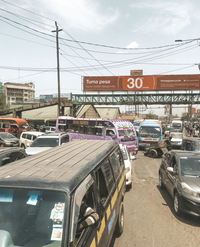 trânsito em Nairobi